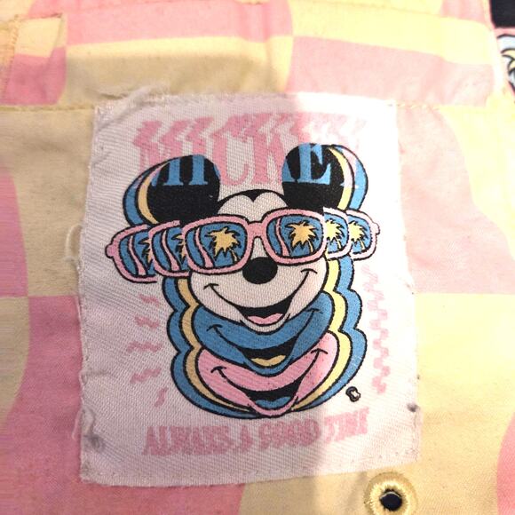 Neff X Disney Pastel Yellow Mickey Mouse Swim Trunks - Mens - Size - Small - Picture 6 of 7